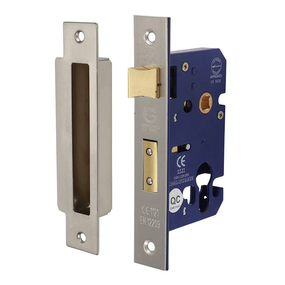 Euro Sashlock - 66 Case / 45.5 Backset - Satin Nickel