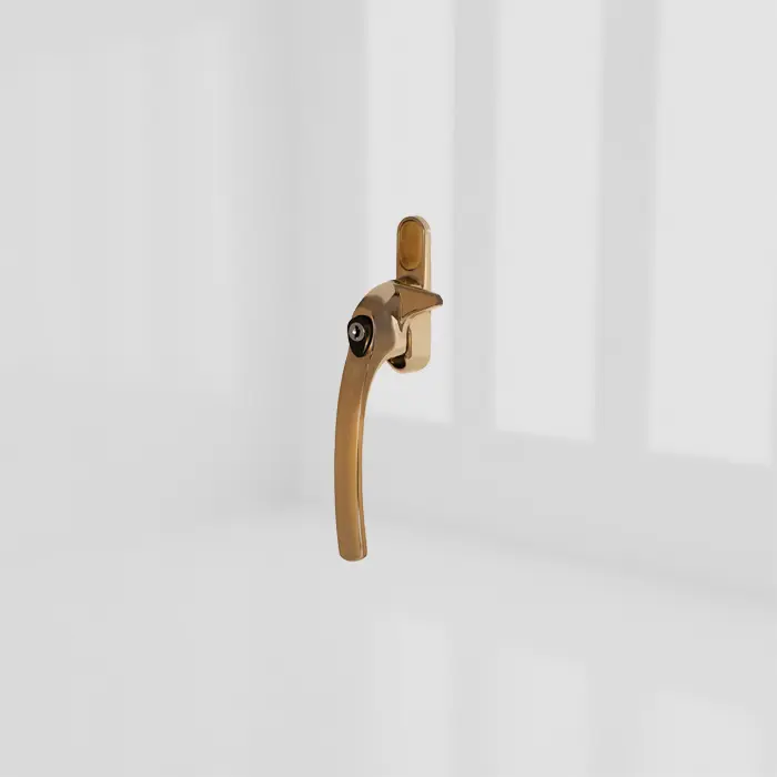 greenteQ ALPHA Cockspur Window Handle - Polished (PVD) Gold