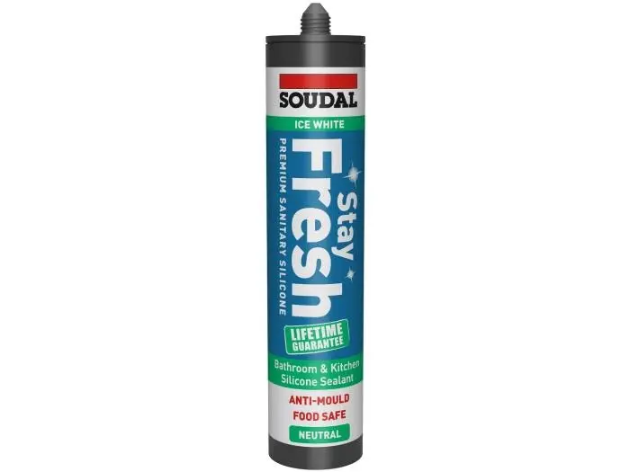 SOUDAL Stay Fresh - Sanitary & Anti-Mould Silicone - Ice White, 300ml