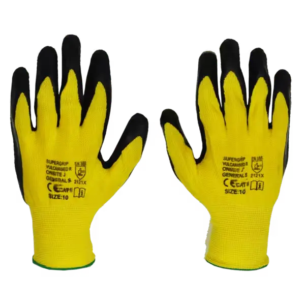 Supergrip Vulcanised Gloves - 10 / Xtra Large