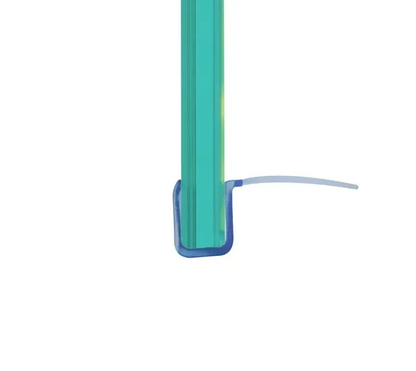 Bohle Shower Door Seals - With Side Sealing Lip / 8mm Glass (2,200mm Length)