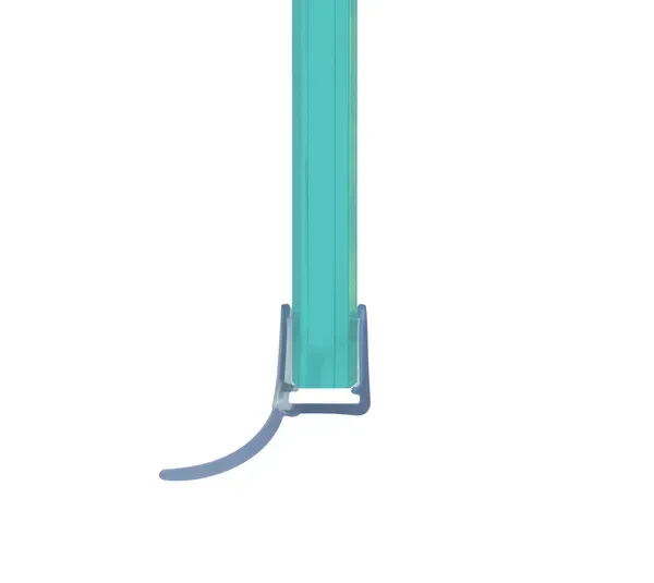 Bohle Shower Door Seals - With Long Water Deflector / 6 - 8mm Glass (2,010mm Length)