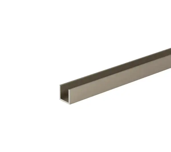 Bohle U-Profile - 20 x 13mm - Aluminium Colour C0 Anodised E3 Polished Shiny - 2.15m Length