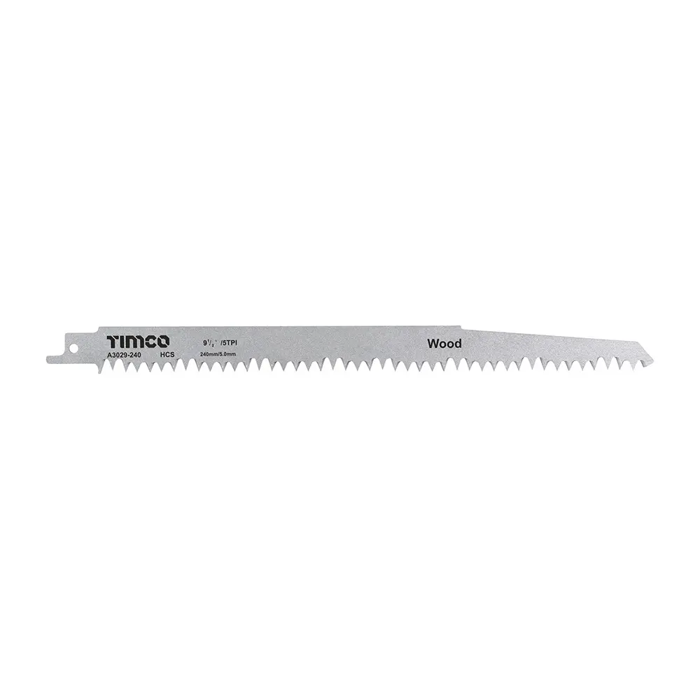 Reciprocating Saw Blades - 240mm High Carbon Steel - S1531L - Pack of 5