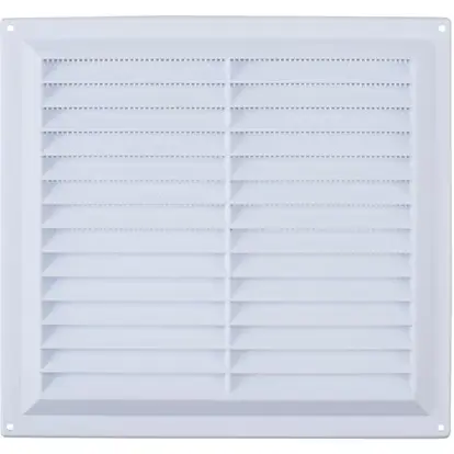 Map Vent Fixed Louvre with Flyscreen - White - 229mm x 229mm