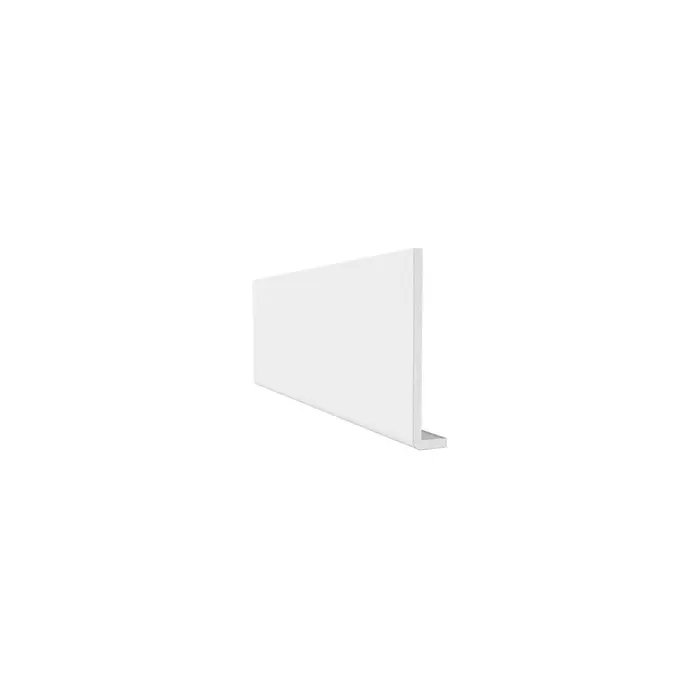 uPVC Plain Fascia / Reveal Liner - 10mm - 300mm Square Cover Fascia, 5m