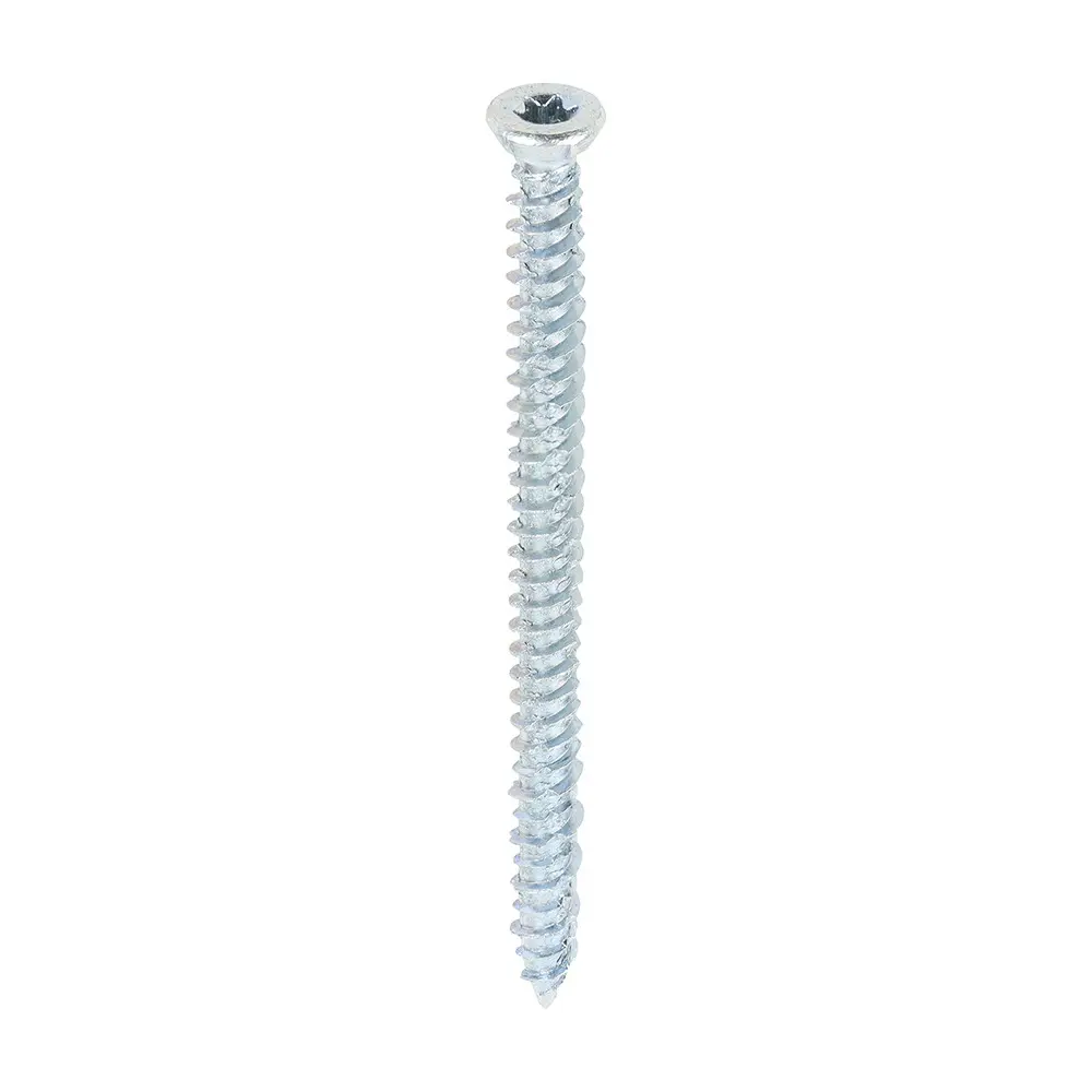 Multi-Fix Concrete Screws - Countersunk - 7.5 x 100mm - Box of 100 - Zinc