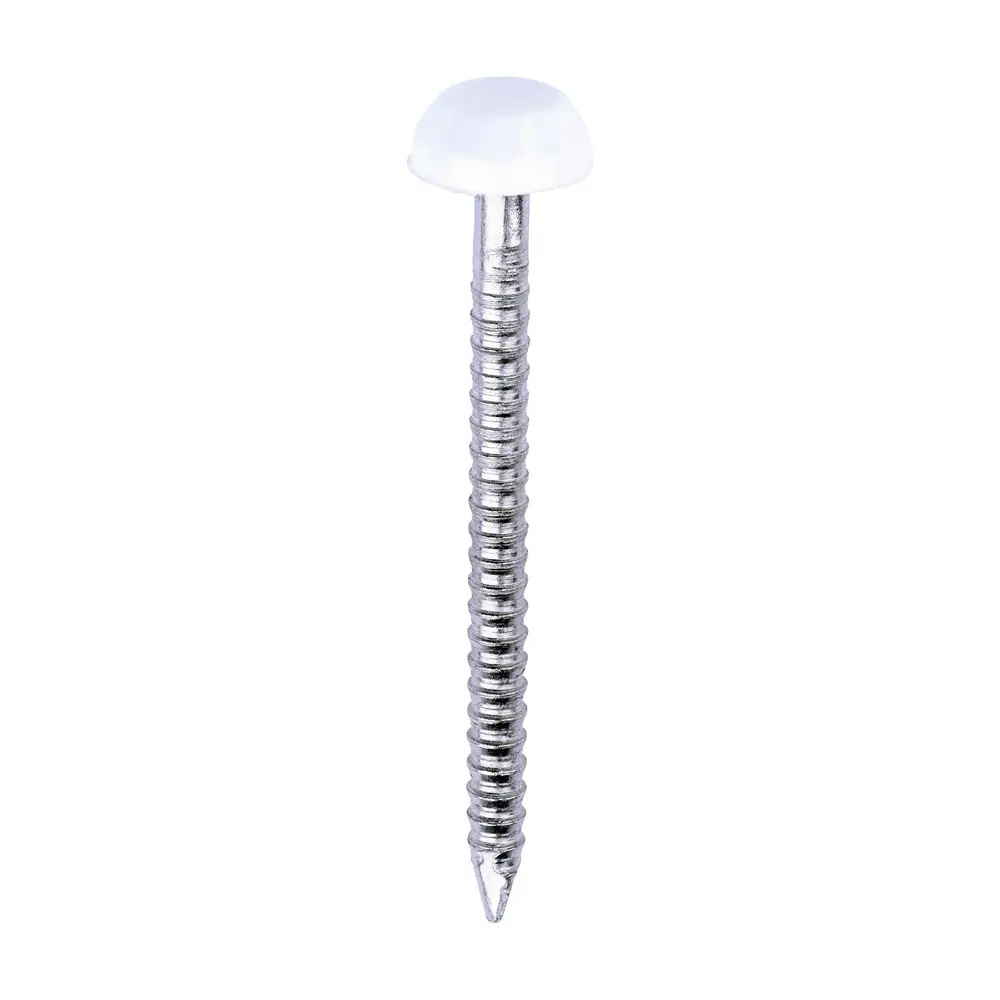 Polymer Headed Pins - 30mm White - Box of 250