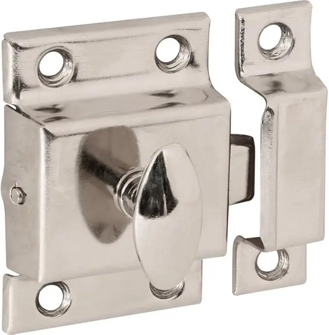 Cupboard Door Catch & Latch 54mm - Nickle Plated