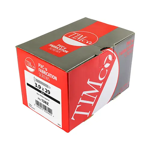 Window Fabrication Screws - Reinforced Frame - Friction Stay - Shallow Pan Countersunk - Self-Drilling - 3.9 x 29mm - Box of 1000