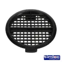 Timloc Push-in Soffit Vent - Pack of 10 - Black, 70mm