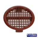 Timloc Push-in Soffit Vent - Pack of 10 - Brown, 70mm