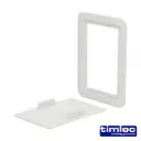 Timloc Access Panel - Plastic - 115 x 165mm - Clip Fit, White