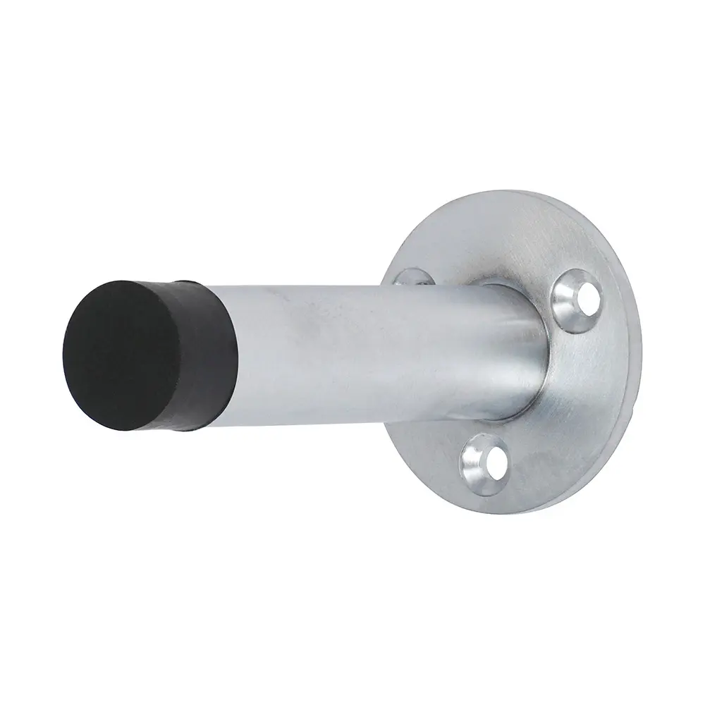 Projection Door Stop - Satin Chrome, 70mm