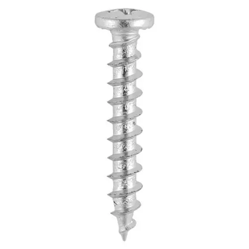 Window Fabrication Screws - Shallow Pan with Serrations - 4.8 x 30mm - Gimlet Tip - Stainless Steel - Box of 1000