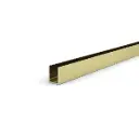 Bohle U-profile 20 x 15 mm - Brushed Brass - 2500mm