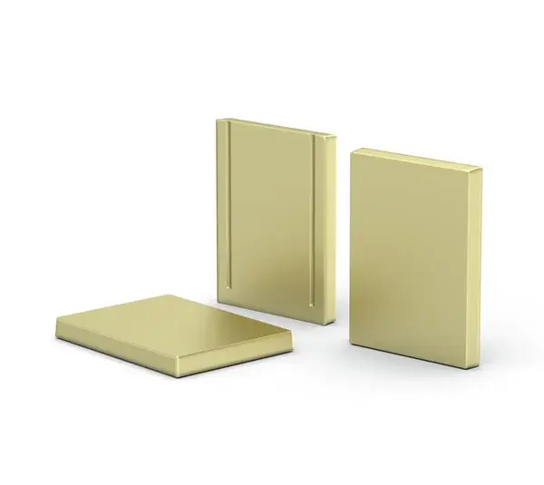 Bohle U-Profiles End Cap Set - 20 x 15 mm - Brushed Brass