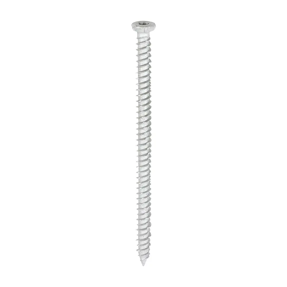 7.5 x 120 Concrete Screw - TX - Flat Countersunk - Exterior - Silver - Box of 100