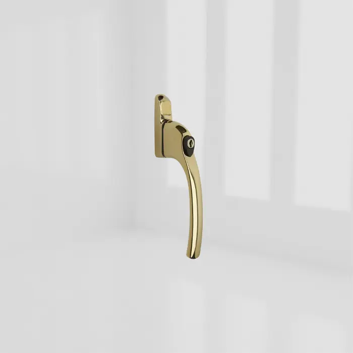 greenteQ ALPHA Espag Window Handle - Polished (PVD) Gold