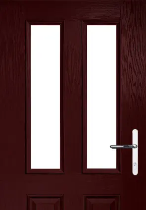 Composite Door Cassette - 9N - Rosewood - Half