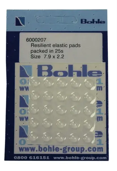 Resilient Elastic Pads - 7.9 x 2.2mm