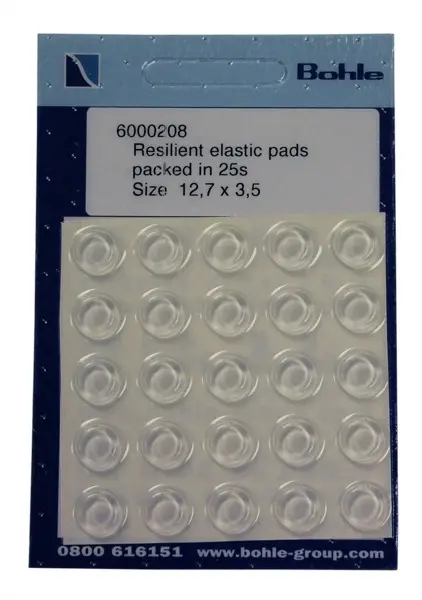 Resilient Elastic Pads - 12.7 x 3.5mm