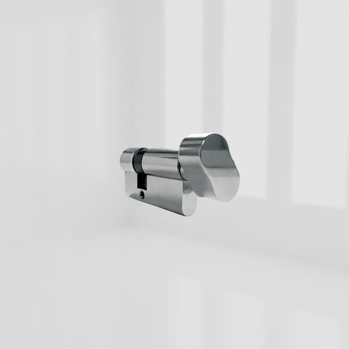 greenteQ Euro Profile Door Cylinders - Nickle - K40/-- Thumb Turn - Half Cylinder