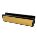 YALE Welseal 12" Letterbox - Etched Gold with Black Frame, 40mm - 80mm