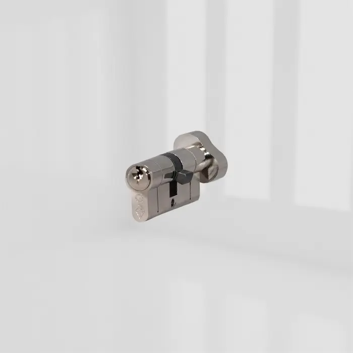 greenteQ Euro Profile Door Cylinders - Nickle - K40/40  - Thumb Turn - 1 STAR / Q-STAR