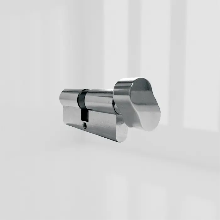 greenteQ Euro Profile Door Cylinders - Nickle - K45/45 - 6 Pin - Anti-Drill - Thumb Turn