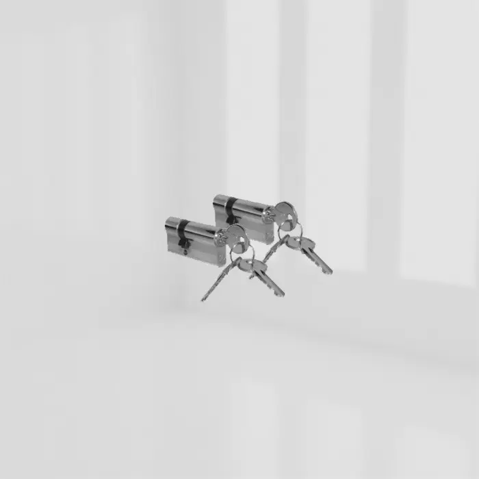 greenteQ Euro Profile Door Cylinders - Nickle - 10/50 - 6 Pin - Anti-Drill