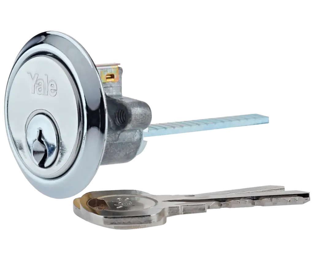 Yale Locks P1109 Replacement Rim Cylinder - Polished Chrome, 2