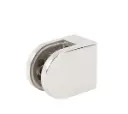 Bohle D-Shaped Clamp Fixing - 50 x 40mm - Polished Stainless Steel for Square Tube, Box of 4 Clamps