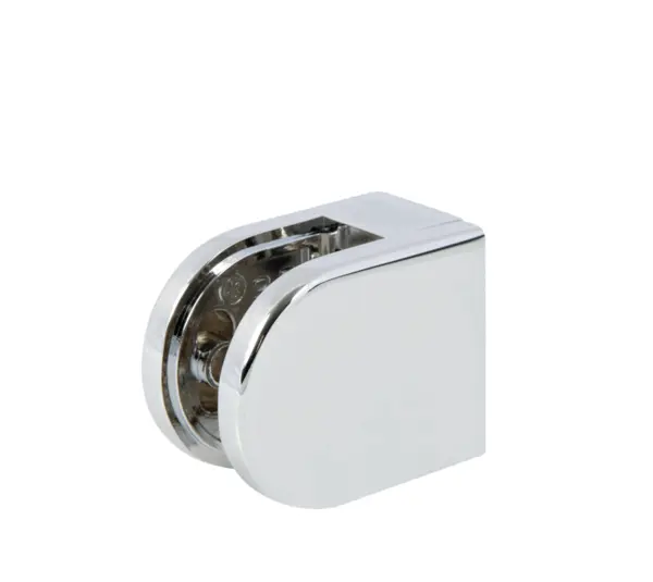 Bohle D-Shaped Clamp Fixing - 50 x 40mm - Chrome-Plated Zinc Die Cast for Square Tube, Box of 4 Clamps