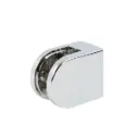 Bohle D-Shaped Clamp Fixing - 50 x 40mm - Chrome-Plated Zinc Die Cast for Square Tube, Box of 4 Clamps