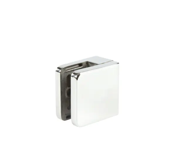 Bohle Square Clamp Fixing - 45 x 45mm - Polished Stainless Steel for Square Tube, Box of 4 Clamps