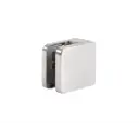Bohle Square Clamp Fixing - 45 x 45mm - Brushed Zinc Die Cast for Square Tube, Box of 4 Clamps