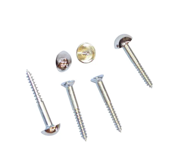 Bohle Domehead Screws - 31.7mm / 1.22", Polished Chrome-Plated, Box of 200