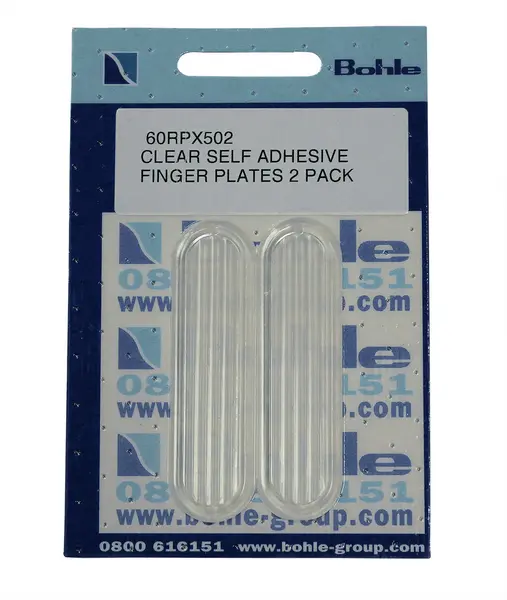 Bohle Self-Adhesive Finger Plates - Clear, 2 per pack