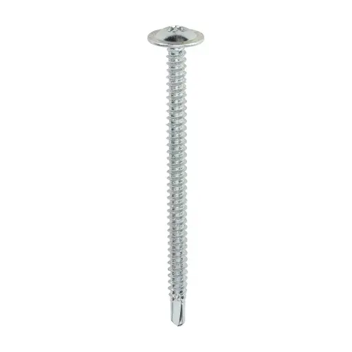 [TIM-292Z] Baypole Screws - Wafer Flange - Self-Drilling Point - 4.8 x 70mm, Box of 200