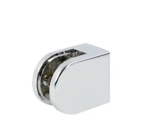 [BO8710122] Bohle D-Shaped Clamp Fixing - 50 x 40mm - Chrome-Plated Zinc Die Cast for Square Tube, Box of 4 Clamps