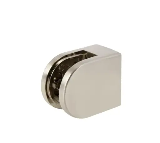 [BO8710163] Bohle D-Shaped Clamp Fixing - 50 x 40mm - Brushed Zinc Die Cast for Square Tube, Box of 4 Clamps