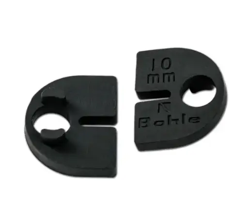 [BO8810100] Bohle D-Shaped Clamp Fixing Inserts - 10mm Glass Inserts for 50 x 40mm Clamps
