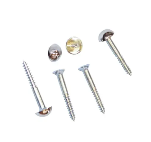 [BO6003219] Bohle Domehead Screws - 38.1mm / 1.5", Polished Chrome-Plated, Box of 200