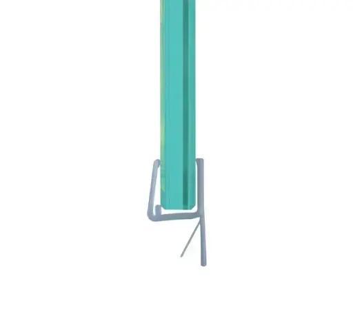 [BO5213518] Bohle Shower Door Seals - With 180° Front Stop / 6 - 8mm Glass (2,160mm Length)