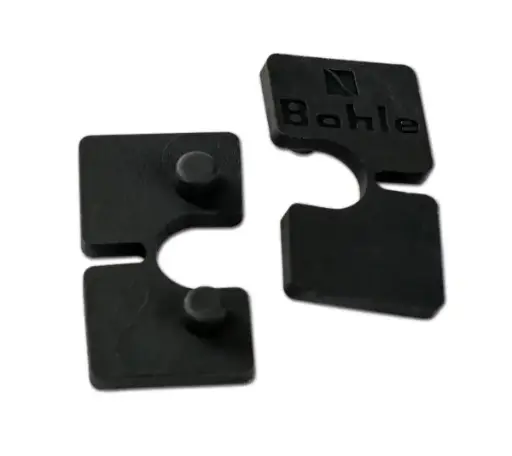 [BO8820090] Bohle Square Clamp Fixing Inserts - 8.76mm Glass Inserts for 45 x 45mm Clamps