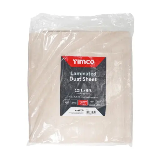 [TIM-CDSL129] Laminated Dust Sheet - 12ft x 9ft