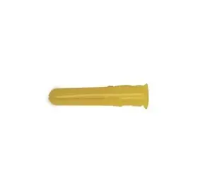 [SIL-9032-67-1] Plastic Wall Plugs - 5mm (Yellow), Box of 100