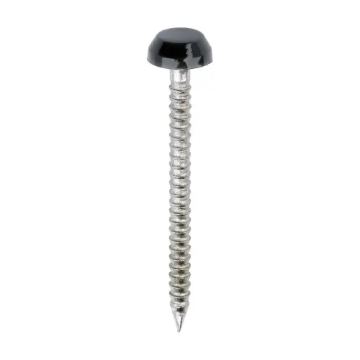 [TIM-PP40AG] Polymer Headed Pins - 40mm Anthracite Grey - Box of 250