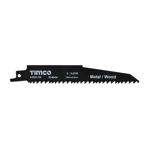 [TIM-A3020-150] Reciprocating Saw Blades - 150mm Bi-Metal - S610VF - Pack of 5